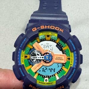 G-Shock Vibrant Blue and Orange Watch